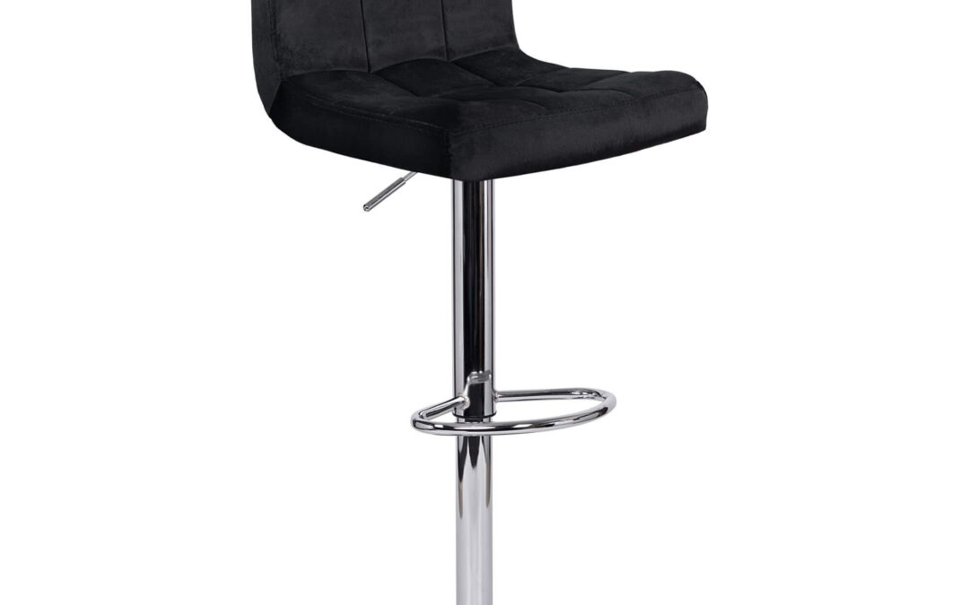 Hoker welurowy BALI czarny SILVER